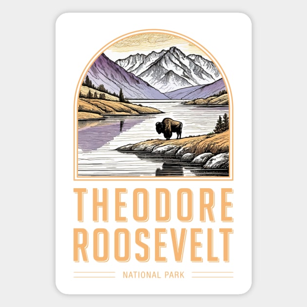 Theodore Roosevelt National Park Magnet by Curious World